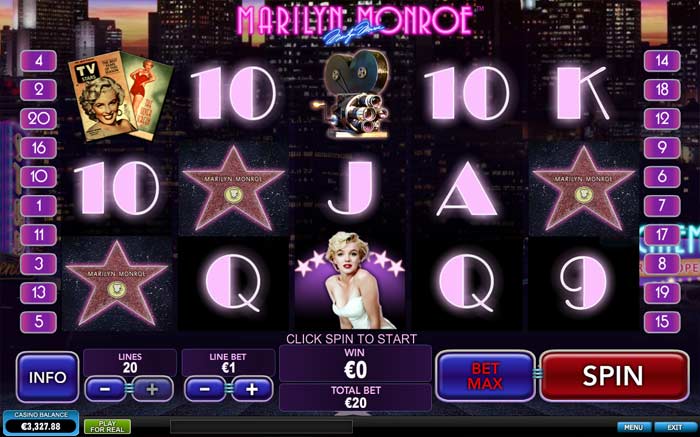Marilyn Monroe Video Slot